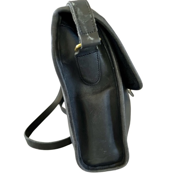Coach Vintage Black Leather Scout Crossbody Bag - Picture 6 of 8